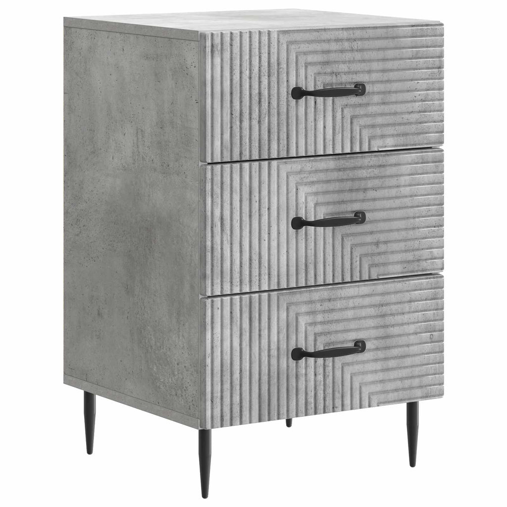 vidaXL Szafka Nocna z szufladą Betonowy szary 43 x 41 x 66,5 cm