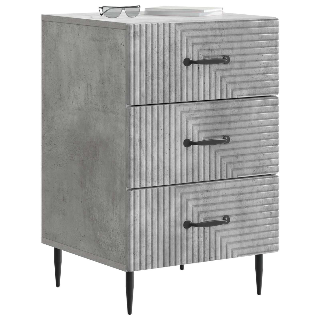 vidaXL Szafka Nocna z szufladą Betonowy szary 43 x 41 x 66,5 cm