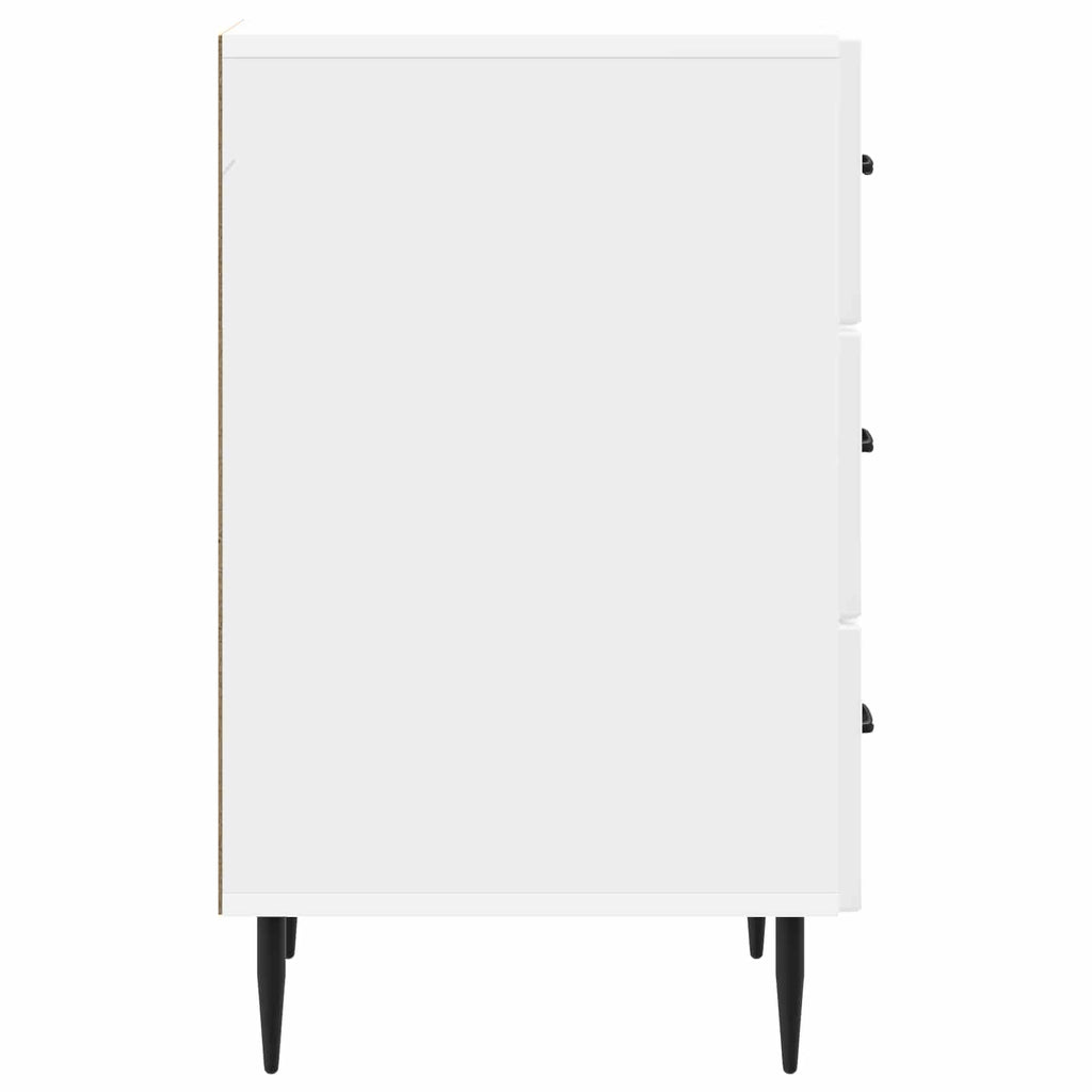 vidaXL Szafka Nocna z szufladą Biały wysoki połysk 43 x 41 x 66,5 cm