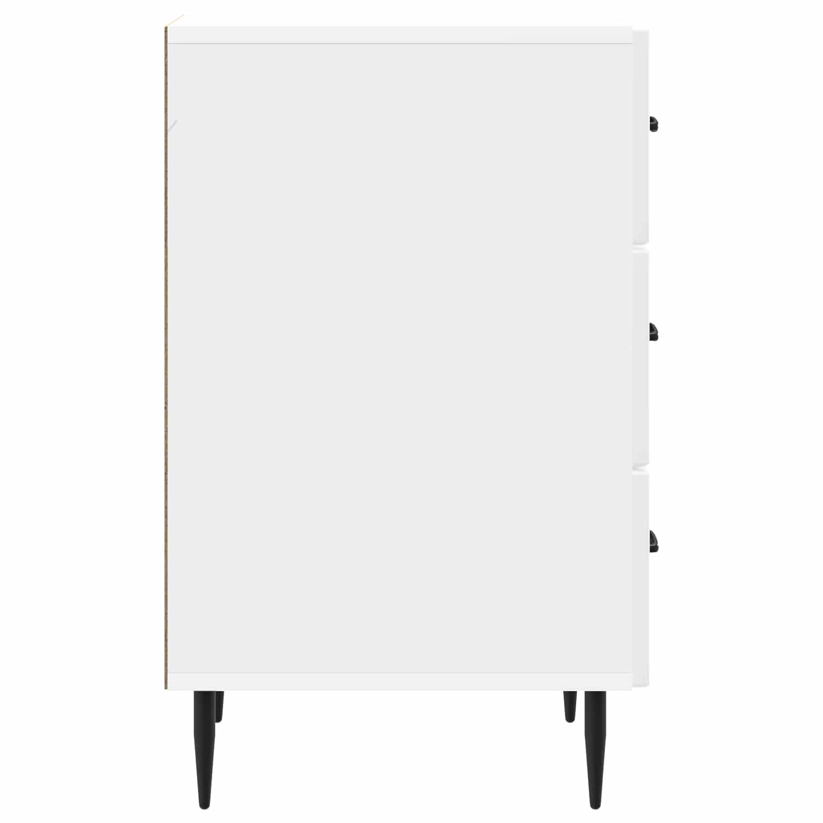 vidaXL Szafka Nocna z szufladą Biały wysoki połysk 43 x 41 x 66,5 cm