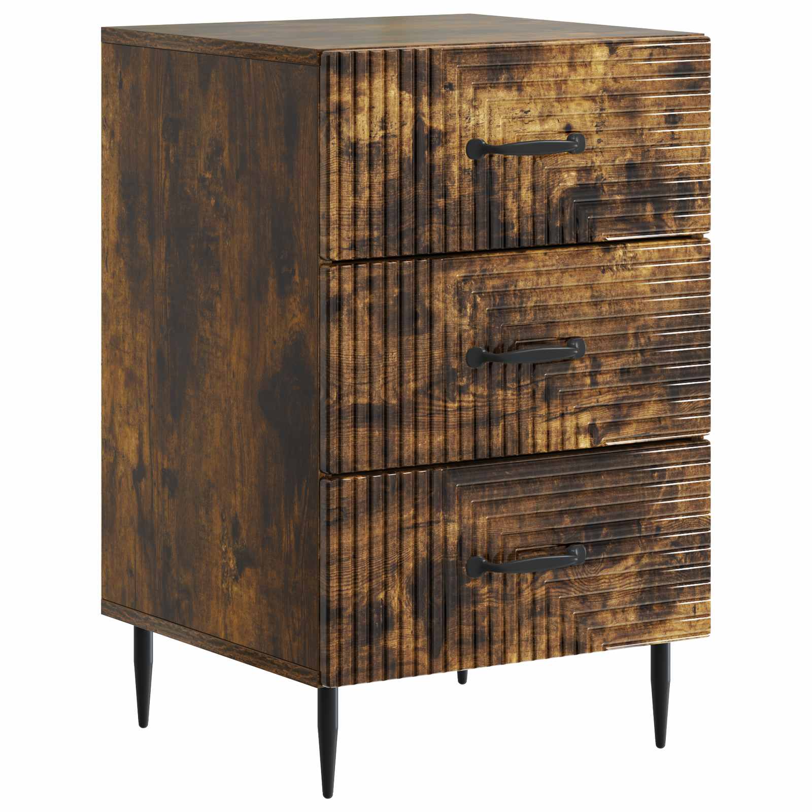 vidaXL Szafka Nocna Dąb wędzony 43 x 41 x 66,5 cm Drewno inżynieryjne