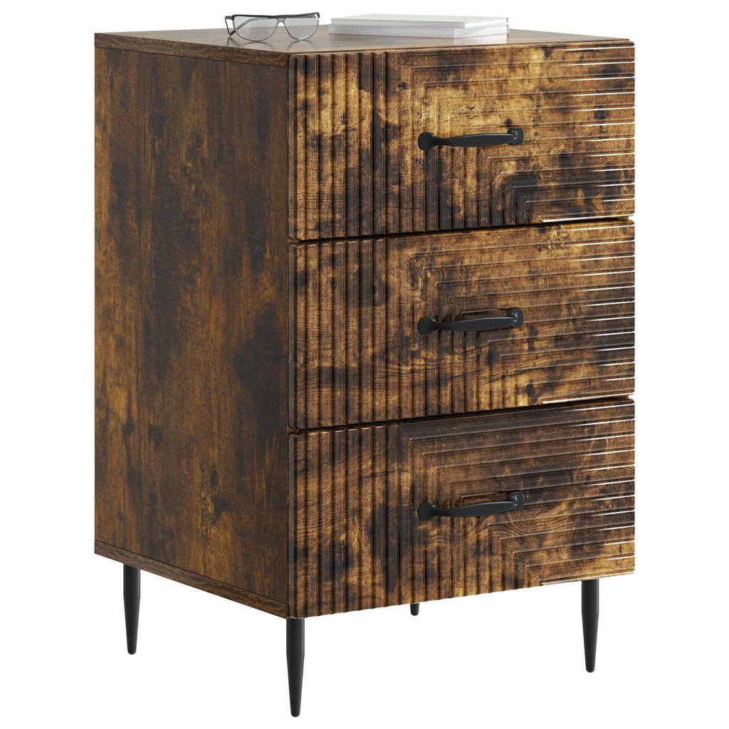 vidaXL Szafka Nocna Dąb wędzony 43 x 41 x 66,5 cm Drewno inżynieryjne