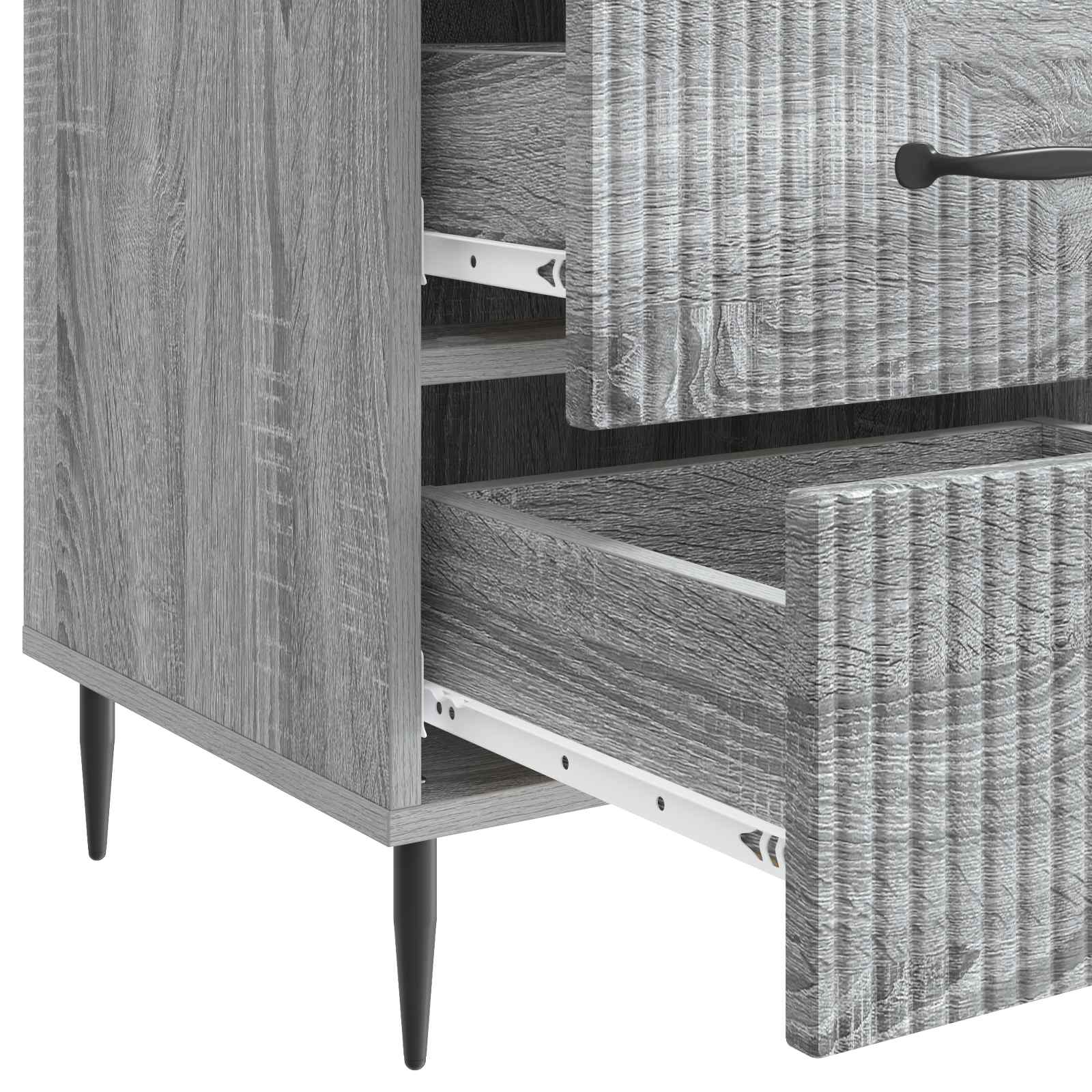 vidaXL Szafka Nocna Szary Sonoma 43 x 41 x 66,5 cm Drewno inżynieryjne