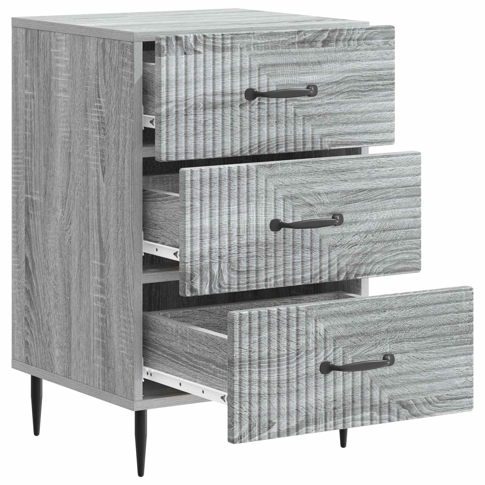 vidaXL Szafka Nocna Szary Sonoma 43 x 41 x 66,5 cm Drewno inżynieryjne