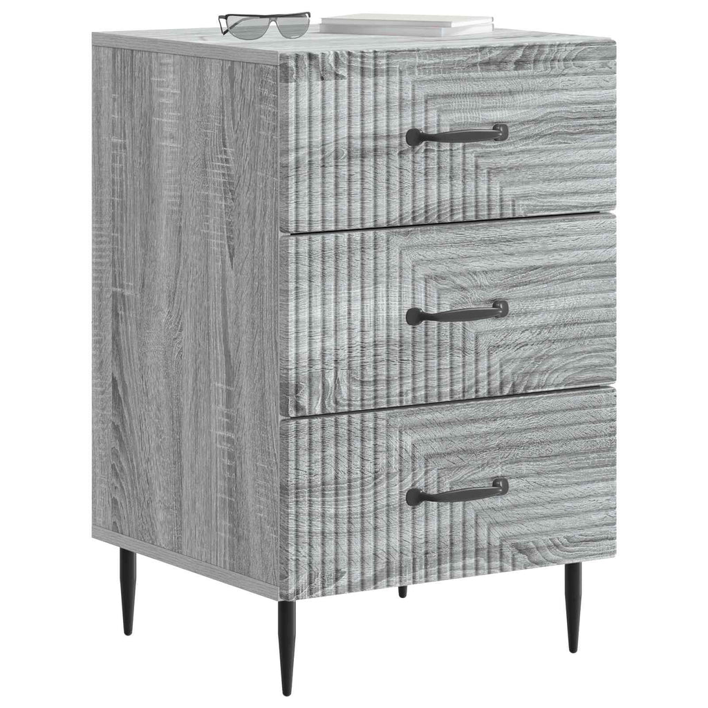 vidaXL Szafka Nocna Szary Sonoma 43 x 41 x 66,5 cm Drewno inżynieryjne