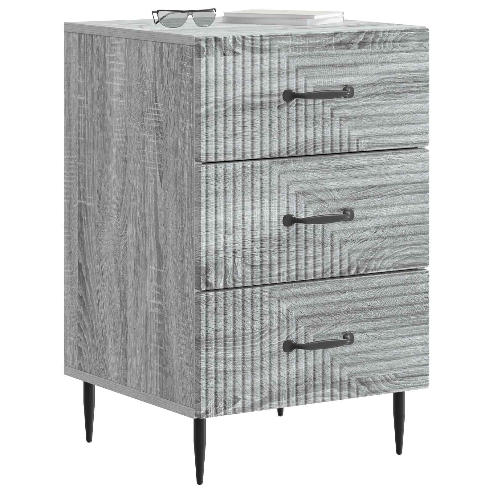 vidaXL Szafka Nocna Szary Sonoma 43 x 41 x 66,5 cm Drewno inżynieryjne