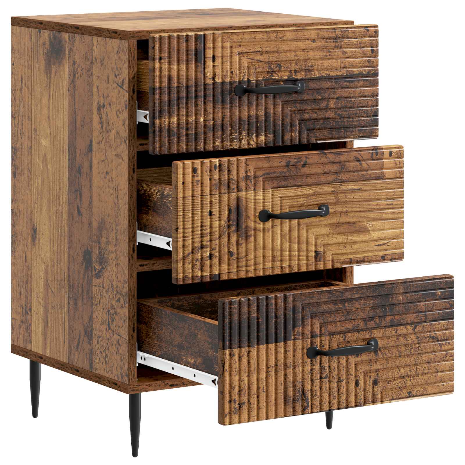 vidaXL Szafka Nocna Stare drewno 43 x 41 x 66,5 cm Drewno inżynieryjne