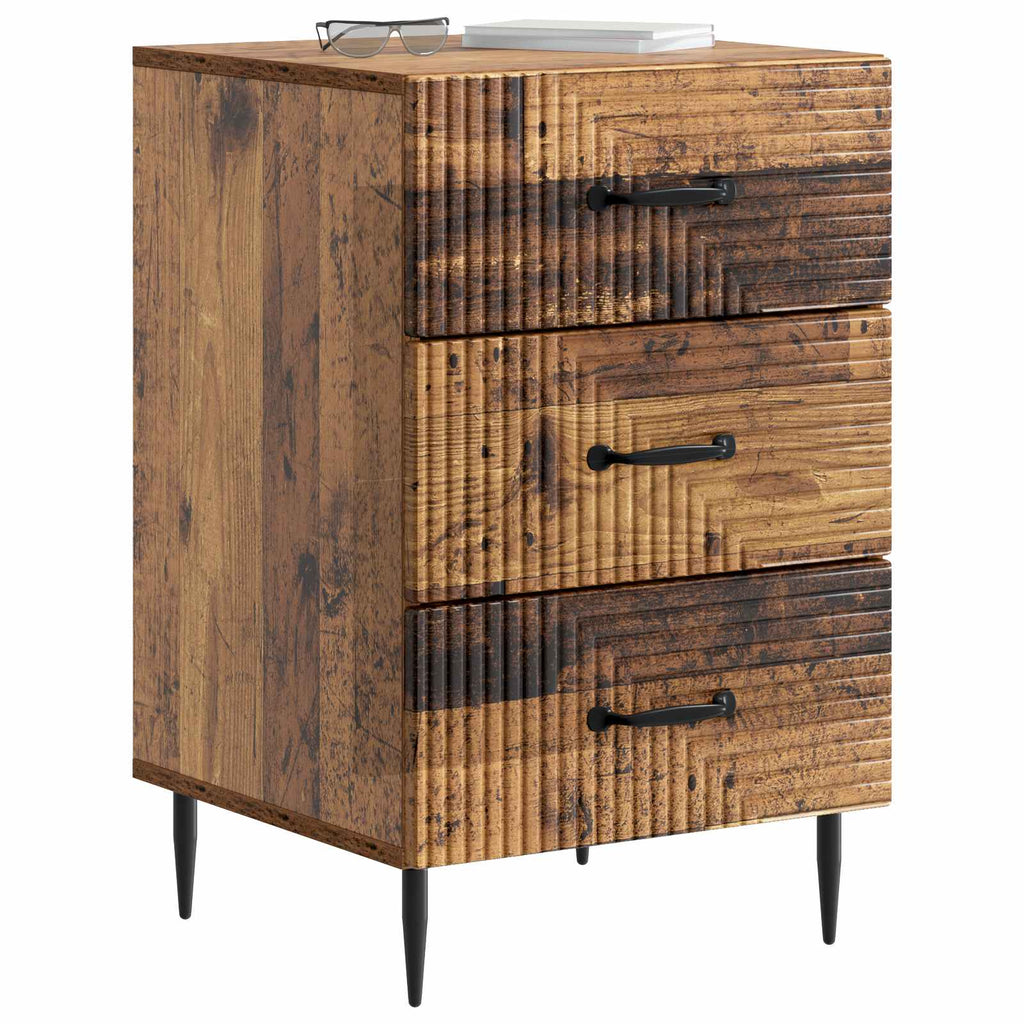 vidaXL Szafka Nocna Stare drewno 43 x 41 x 66,5 cm Drewno inżynieryjne