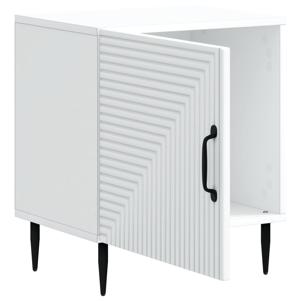 vidaXL Szafka Nocna 2 pcs Biały 43 x 34,5 x 50 cm Drewno inżynieryjne