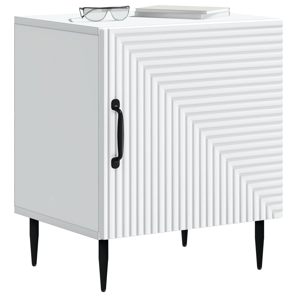 vidaXL Szafka Nocna 2 pcs Biały 43 x 34,5 x 50 cm Drewno inżynieryjne