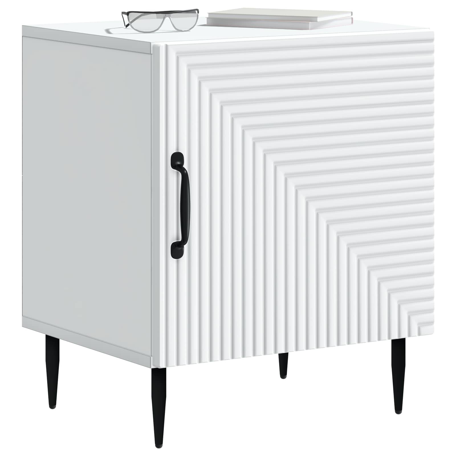 vidaXL Szafka Nocna 2 pcs Biały 43 x 34,5 x 50 cm Drewno inżynieryjne