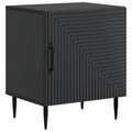 vidaXL Szafka Nocna Czarny 43 x 34,5 x 50 cm Drewno inżynieryjne