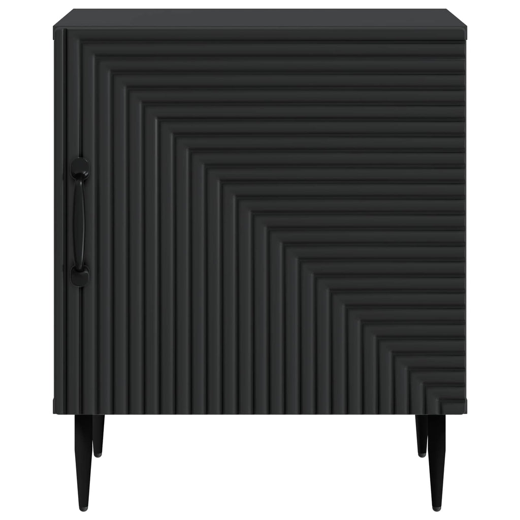 vidaXL Szafka Nocna Czarny 43 x 34,5 x 50 cm Drewno inżynieryjne