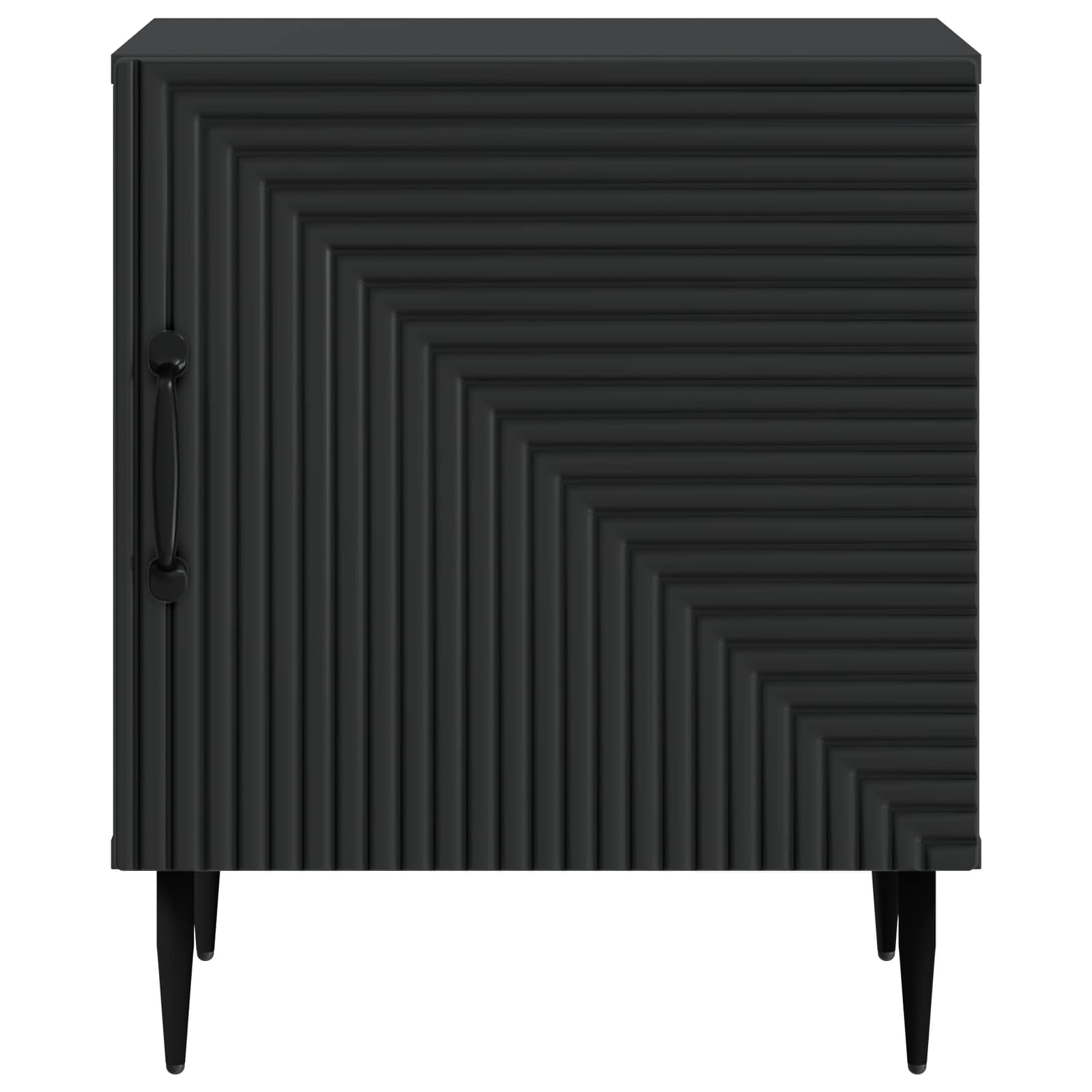 vidaXL Szafka Nocna Czarny 43 x 34,5 x 50 cm Drewno inżynieryjne