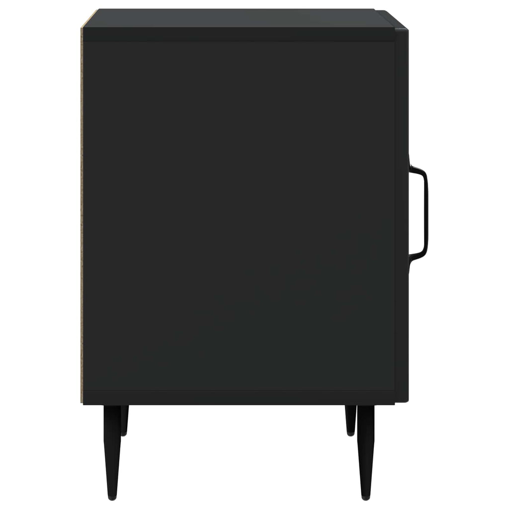 vidaXL Szafka Nocna Czarny 43 x 34,5 x 50 cm Drewno inżynieryjne
