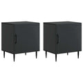 vidaXL Szafka Nocna 2 pcs Czarny 43 x 34,5 x 50 cm Drewno inżynieryjne