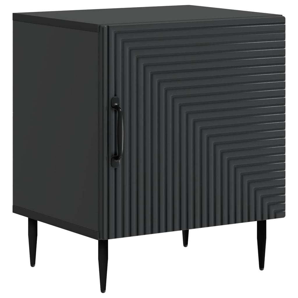 vidaXL Szafka Nocna 2 pcs Czarny 43 x 34,5 x 50 cm Drewno inżynieryjne