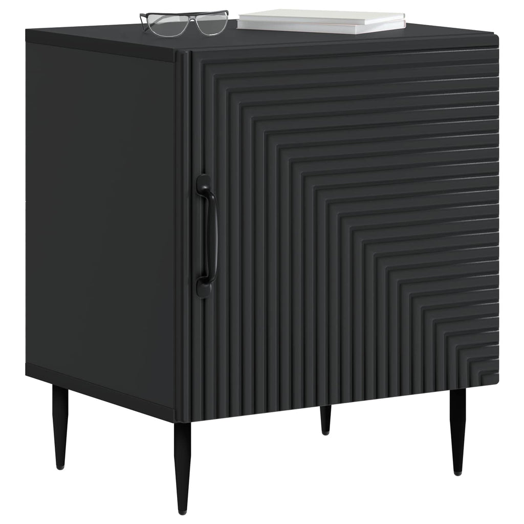 vidaXL Szafka Nocna 2 pcs Czarny 43 x 34,5 x 50 cm Drewno inżynieryjne
