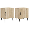 vidaXL Szafka Nocna 2 pcs dąb Sonoma 43 x 34,5 x 50 cm