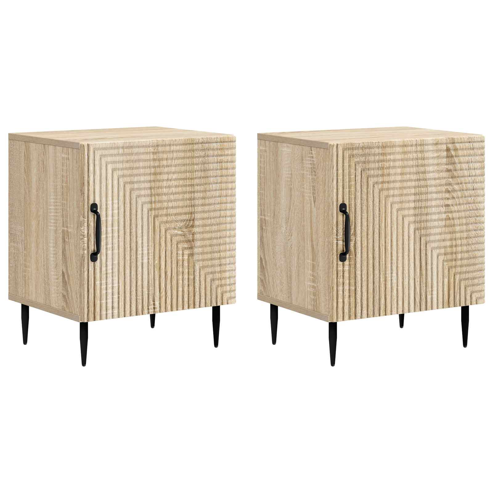 vidaXL Szafka Nocna 2 pcs dąb Sonoma 43 x 34,5 x 50 cm