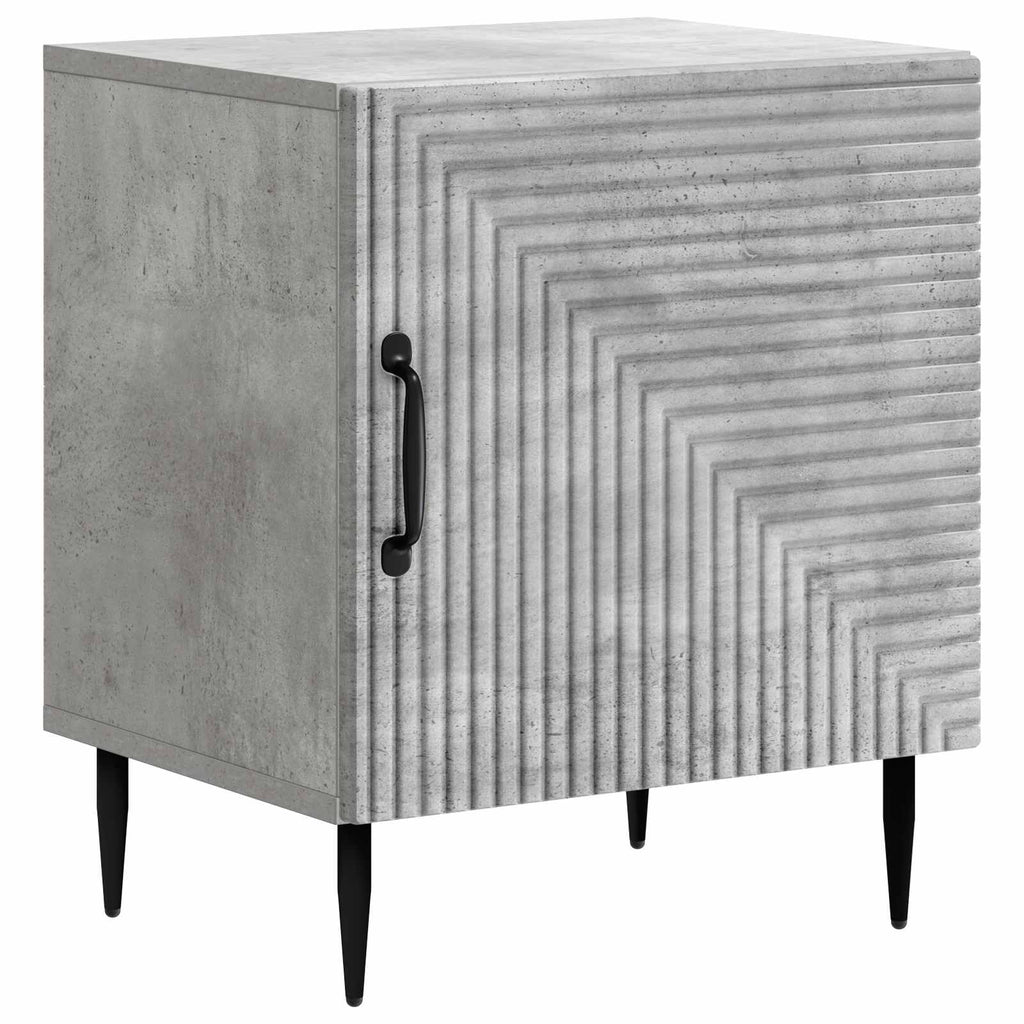 vidaXL Szafka Nocna 2 pcs Betonowy szary 43 x 34,5 x 50 cm