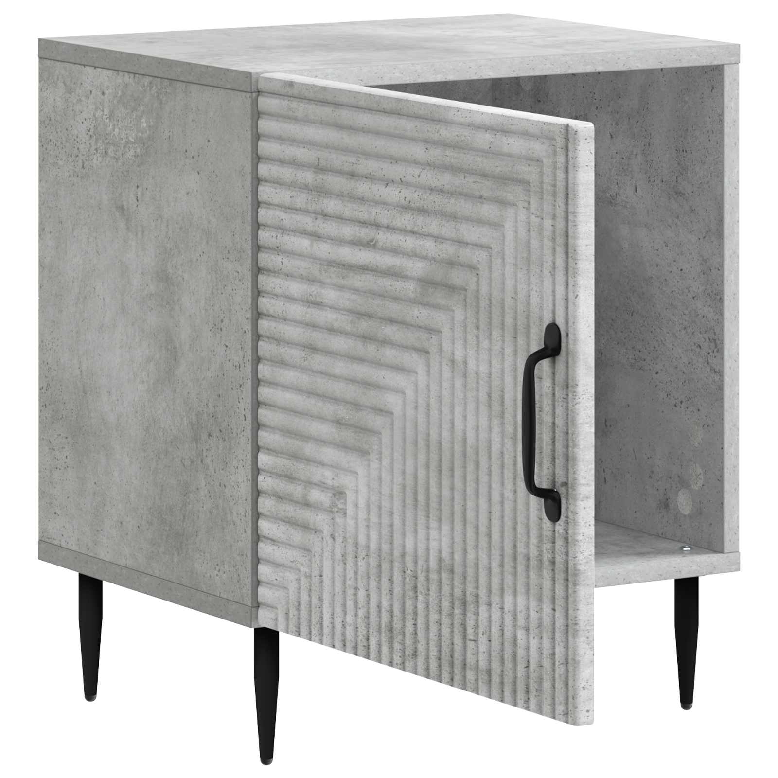 vidaXL Szafka Nocna 2 pcs Betonowy szary 43 x 34,5 x 50 cm