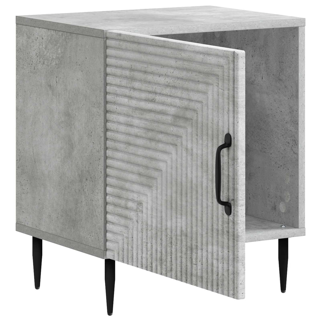 vidaXL Szafka Nocna 2 pcs Betonowy szary 43 x 34,5 x 50 cm