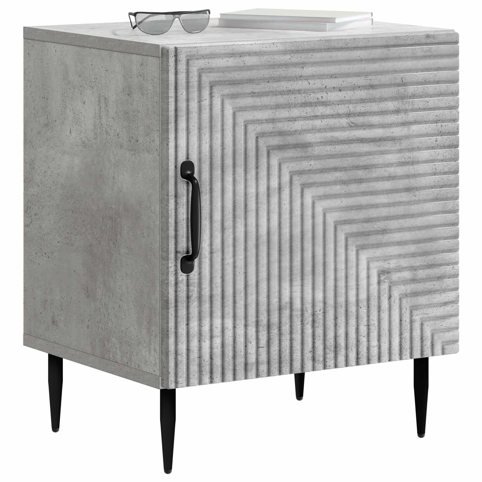 vidaXL Szafka Nocna 2 pcs Betonowy szary 43 x 34,5 x 50 cm