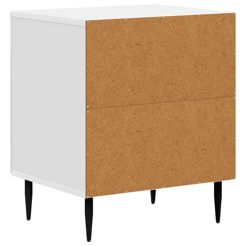 vidaXL Szafka Nocna Biały wysoki połysk 43 x 34,5 x 50 cm
