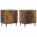 vidaXL Szafka Nocna 2 pcs Stare drewno 43 x 34,5 x 50 cm