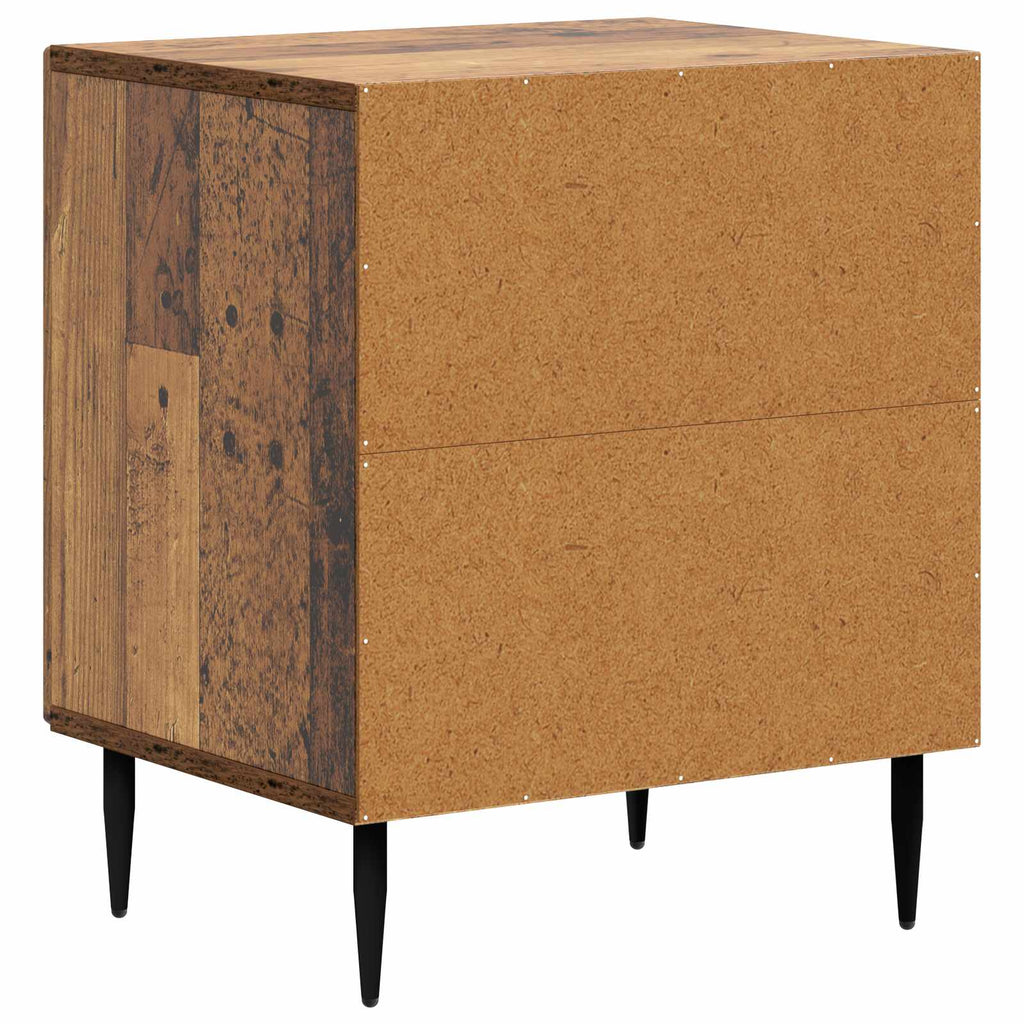 vidaXL Szafka Nocna 2 pcs Stare drewno 43 x 34,5 x 50 cm