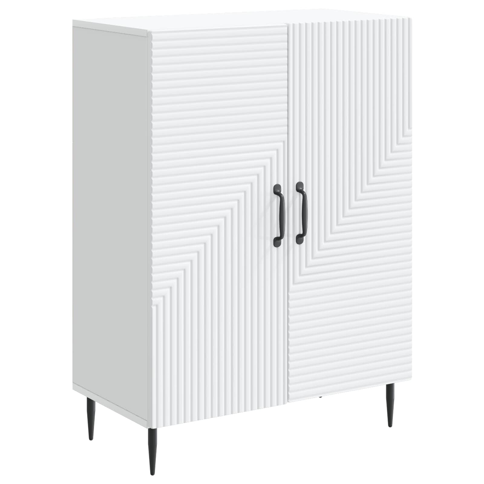 vidaXL Bufet Biały 66 x 34,5 x 89,5 cm Drewno inżynieryjne