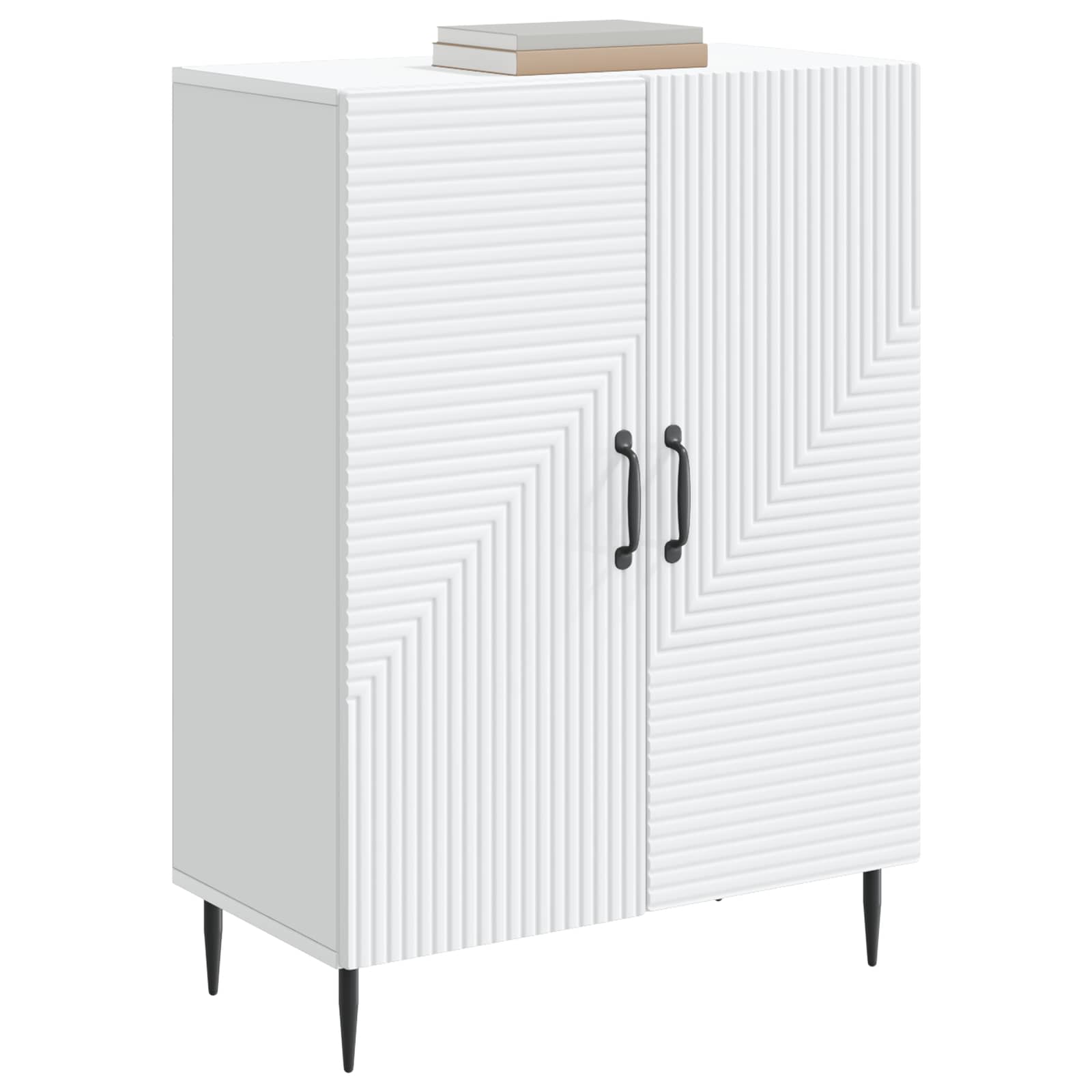 vidaXL Bufet Biały 66 x 34,5 x 89,5 cm Drewno inżynieryjne