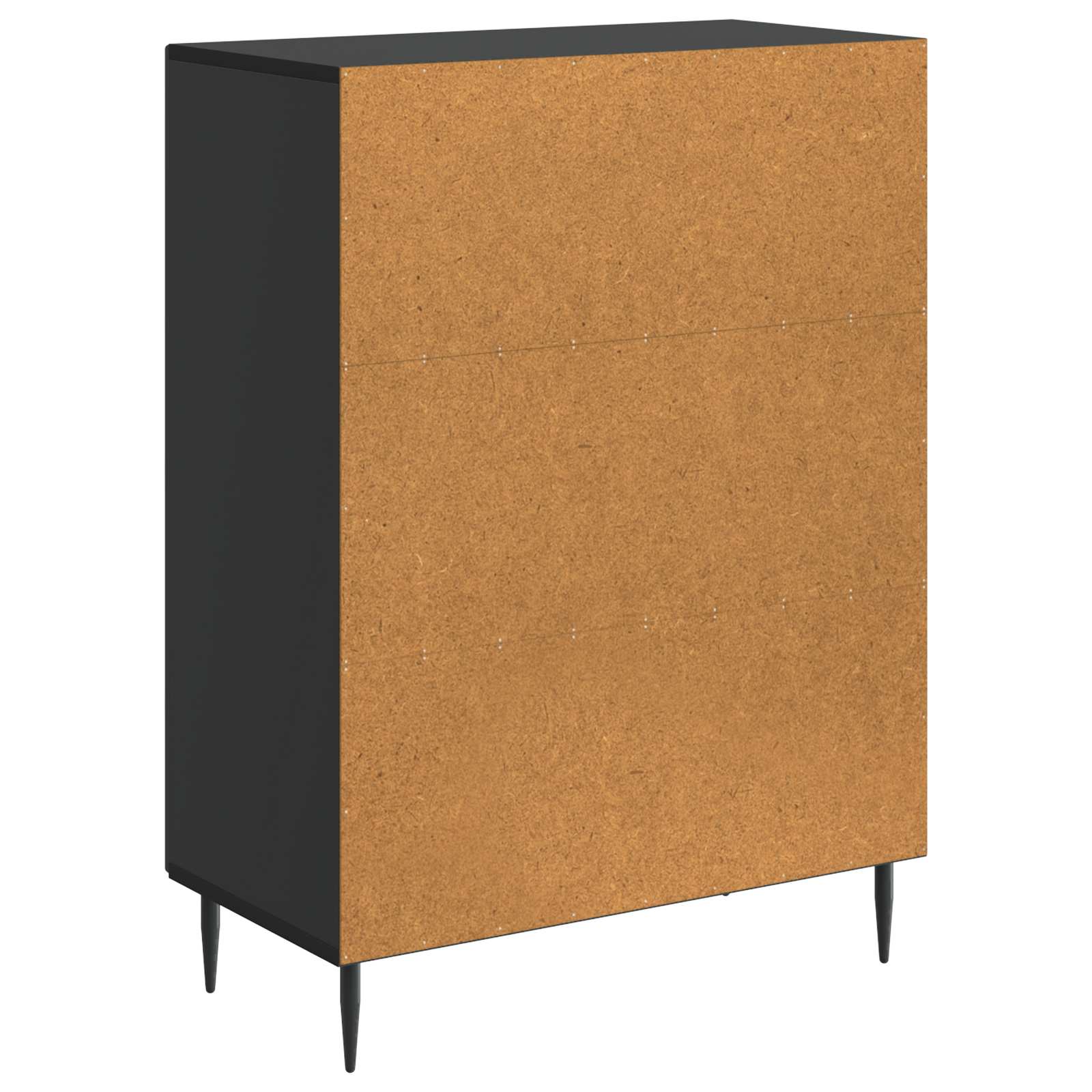 vidaXL Bufet Czarny 66 x 34,5 x 89,5 cm Drewno inżynieryjne