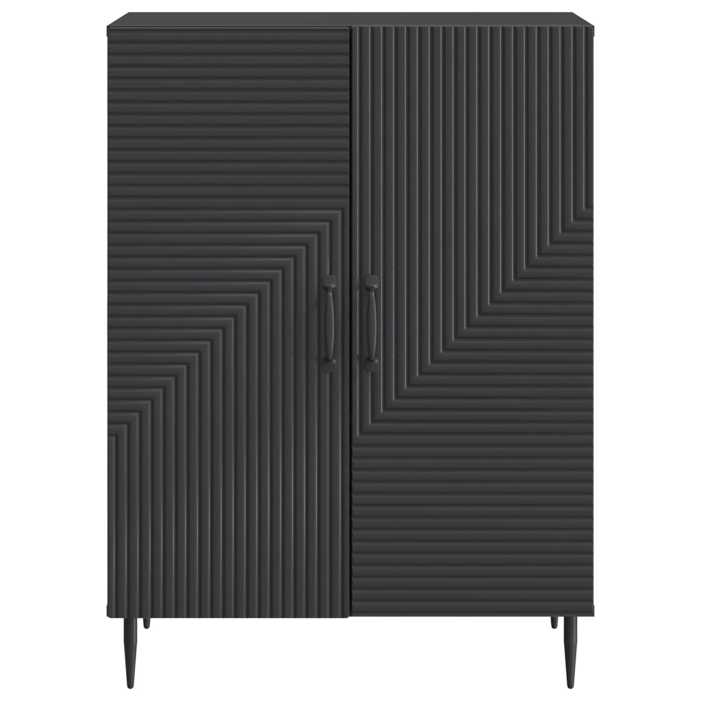 vidaXL Bufet Czarny 66 x 34,5 x 89,5 cm Drewno inżynieryjne