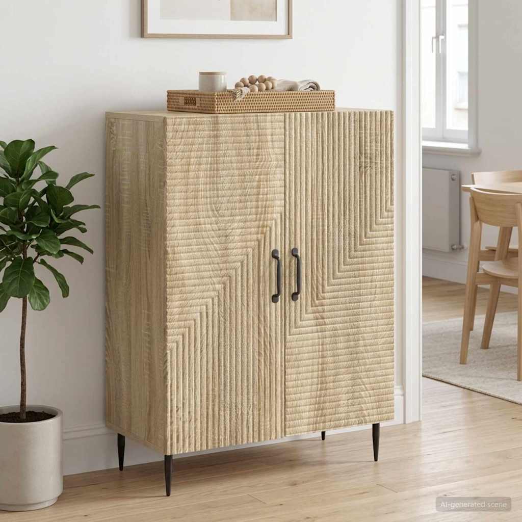 vidaXL Bufet dąb Sonoma 66 x 34,5 x 89,5 cm Drewno inżynieryjne
