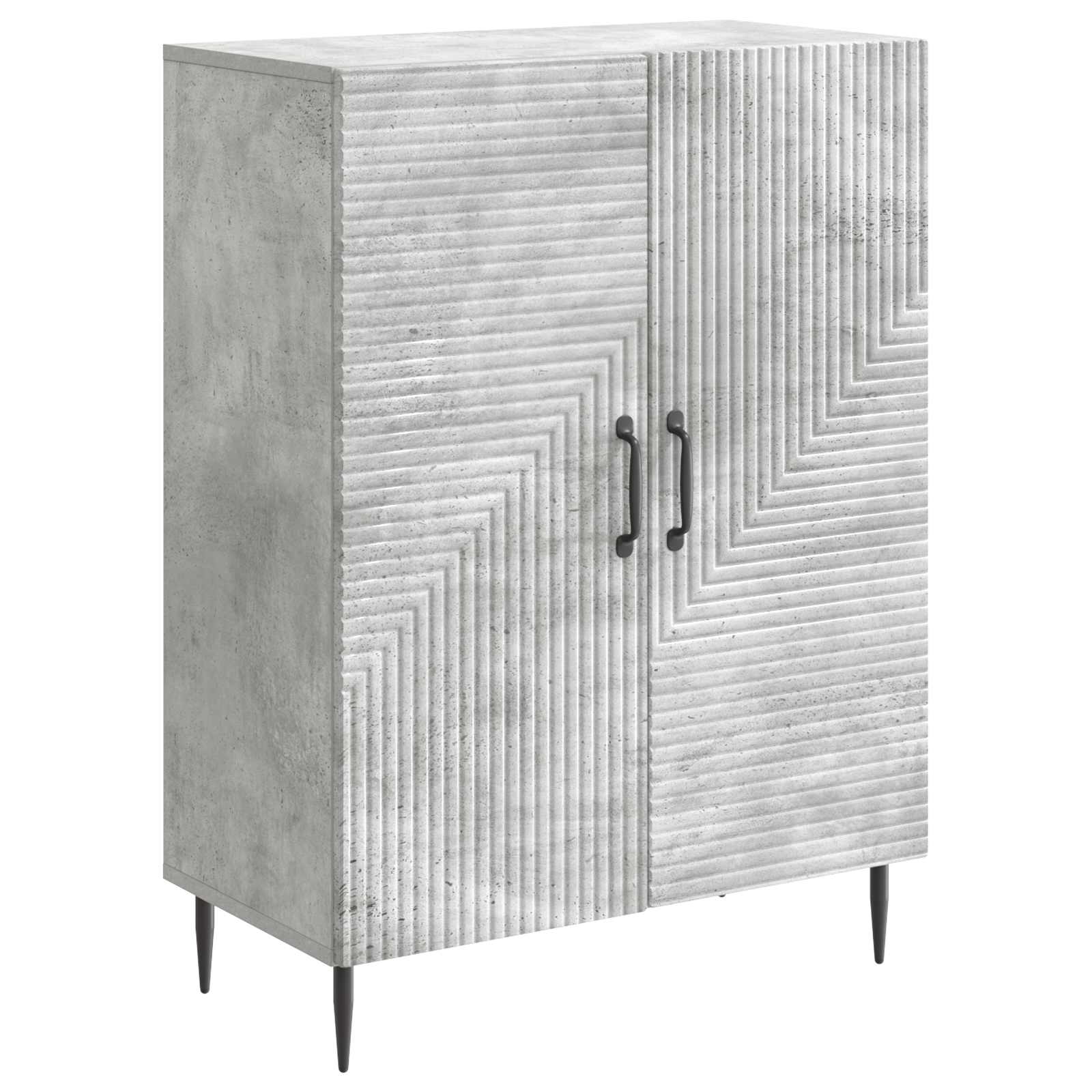vidaXL Bufet Betonowy szary 66 x 34,5 x 89,5 cm Drewno inżynieryjne