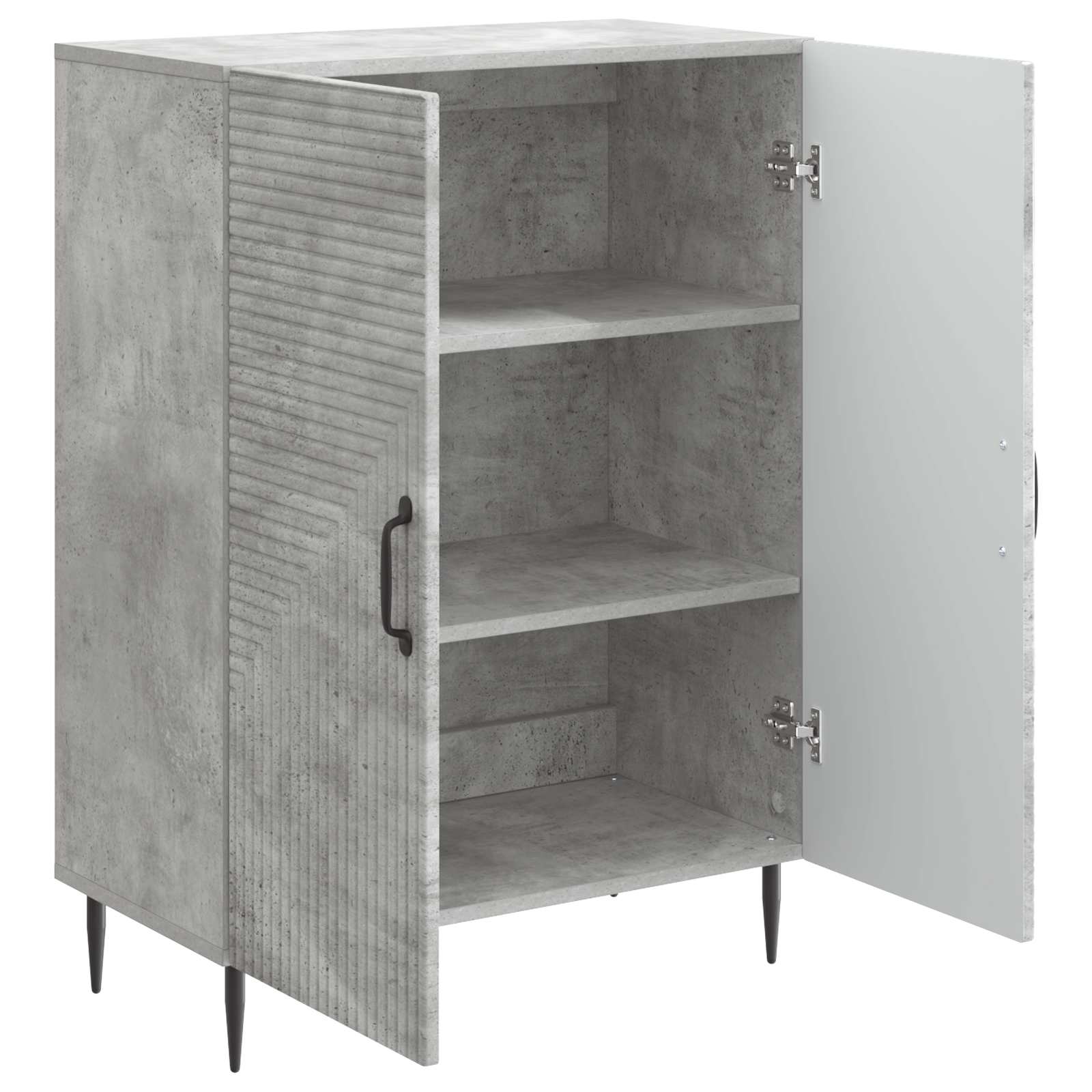 vidaXL Bufet Betonowy szary 66 x 34,5 x 89,5 cm Drewno inżynieryjne