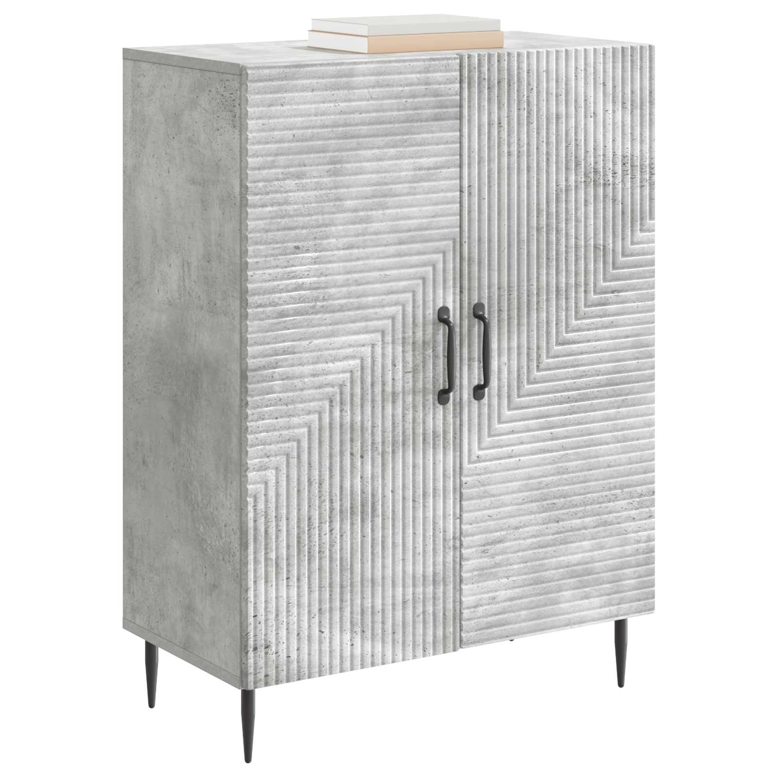 vidaXL Bufet Betonowy szary 66 x 34,5 x 89,5 cm Drewno inżynieryjne