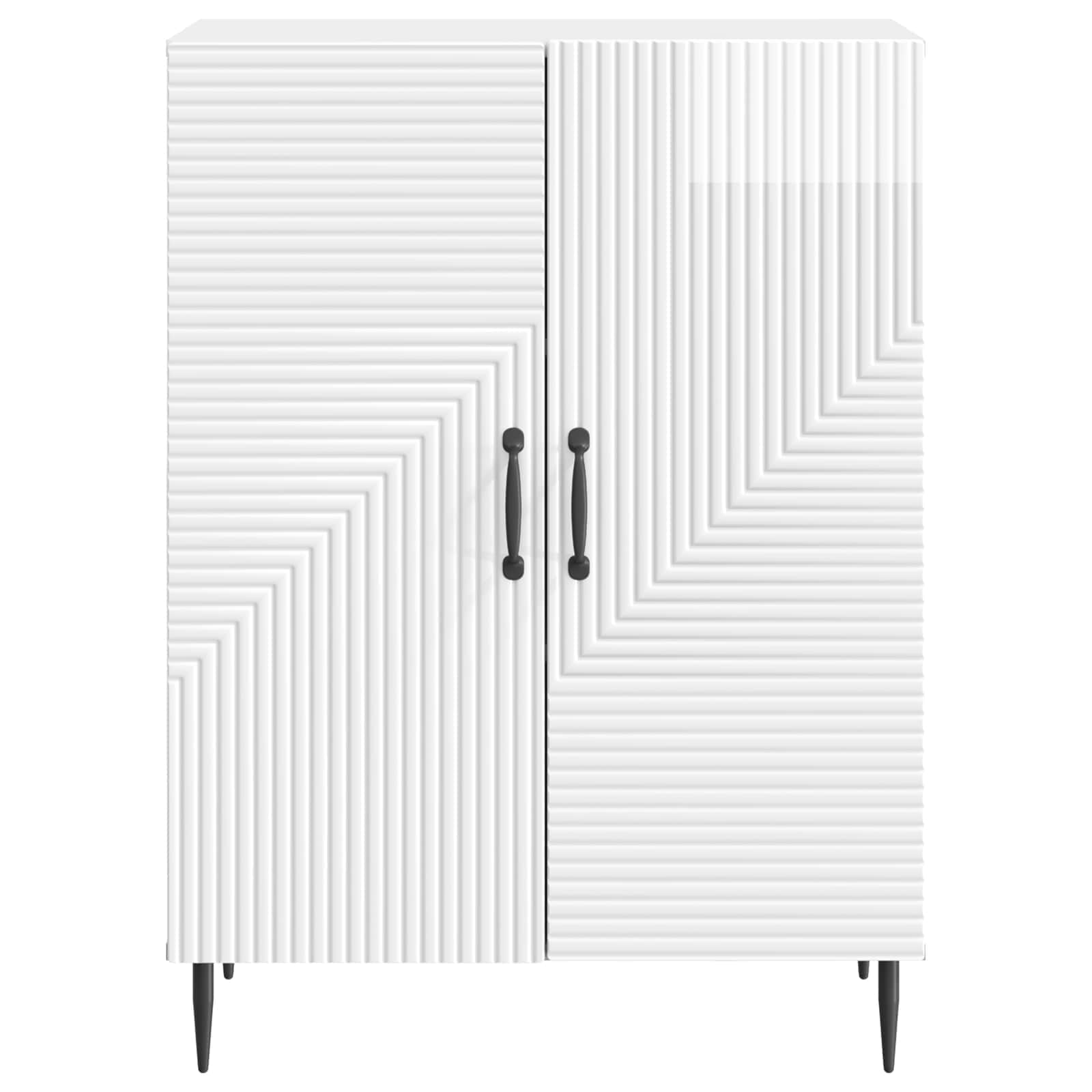 vidaXL Bufet Biały wysoki połysk 66 x 34,5 x 89,5 cm