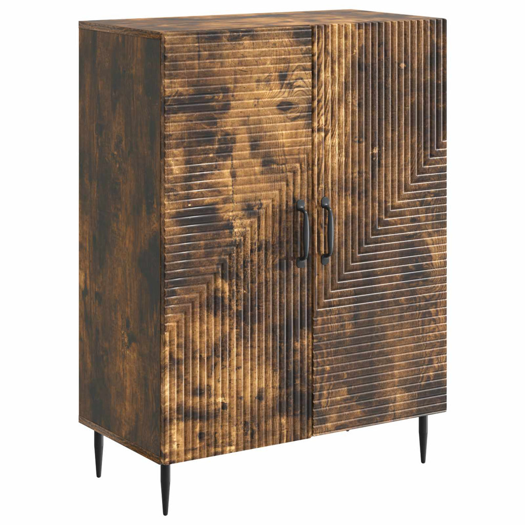 vidaXL Bufet Dąb wędzony 66 x 34,5 x 89,5 cm Drewno inżynieryjne