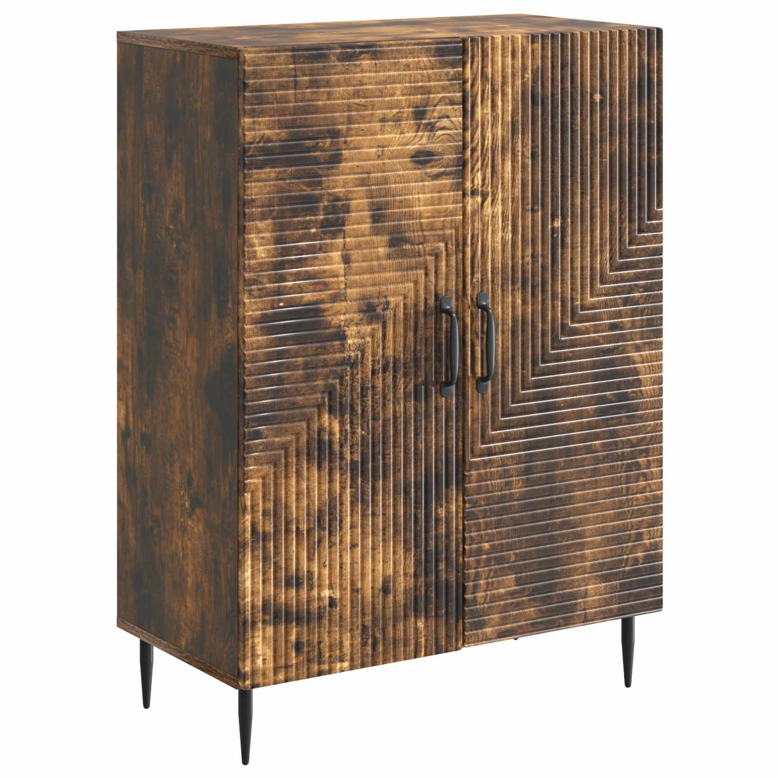 vidaXL Bufet Dąb wędzony 66 x 34,5 x 89,5 cm Drewno inżynieryjne