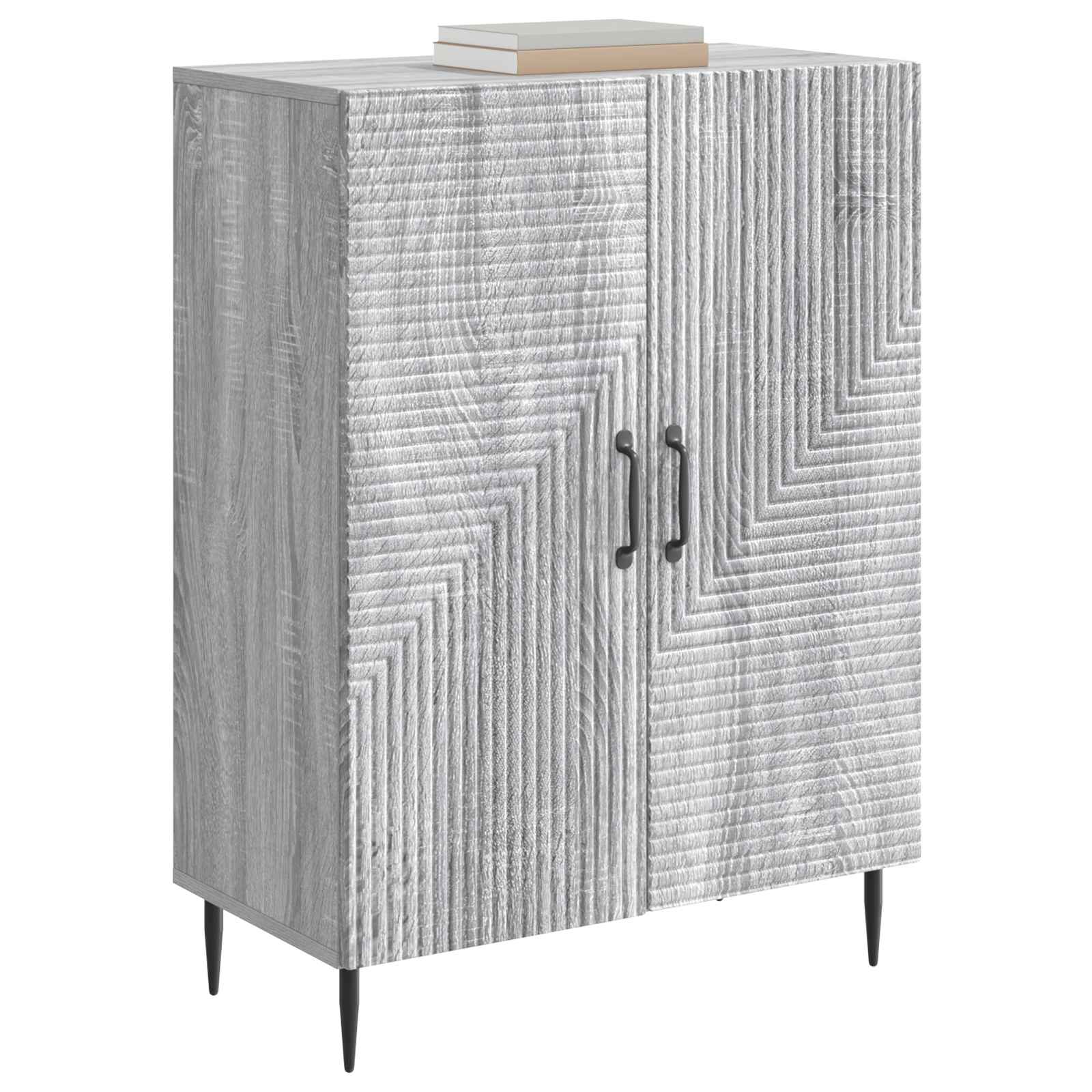 vidaXL Bufet Szary Sonoma 66 x 34,5 x 89,5 cm Drewno inżynieryjne