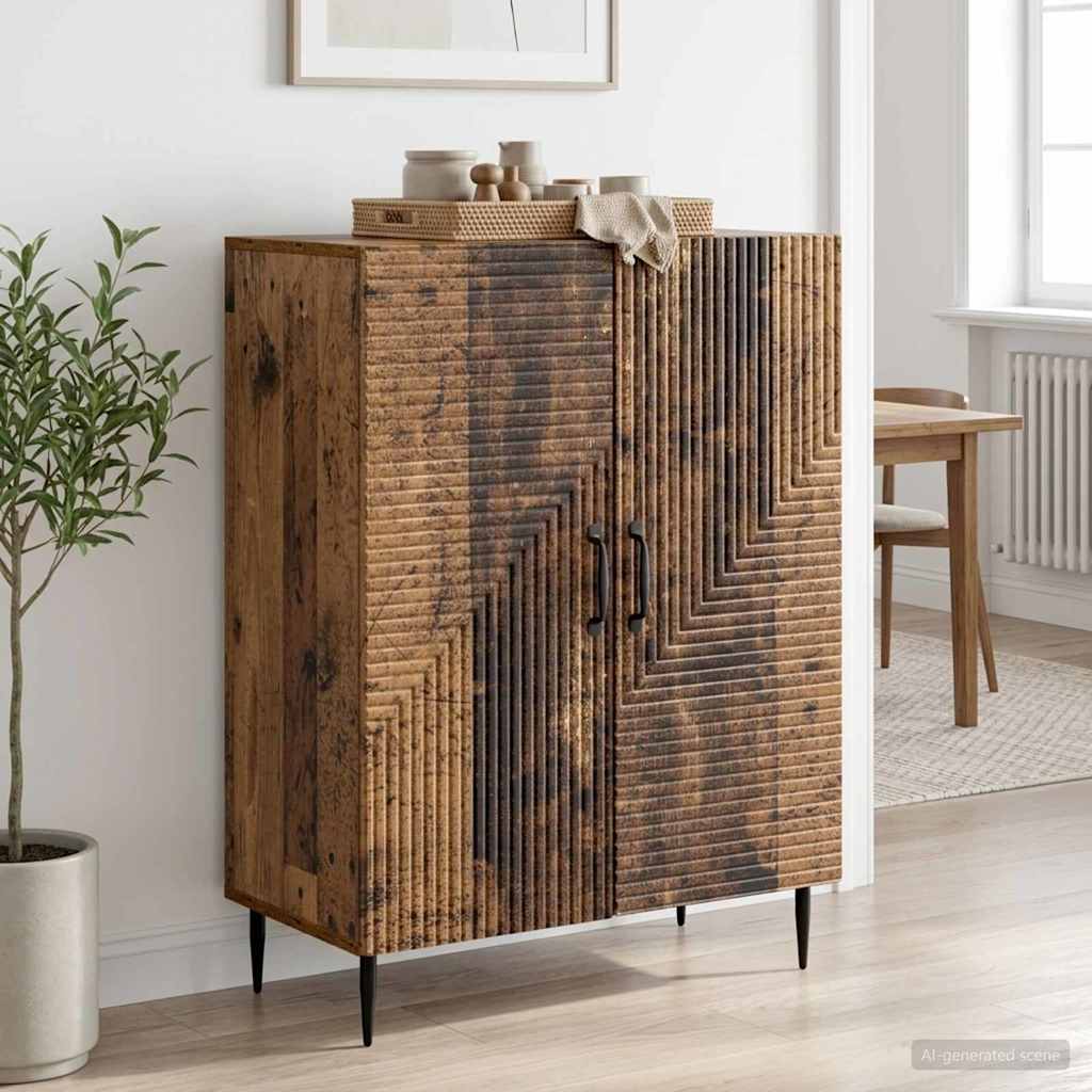 vidaXL Bufet Stare drewno 66 x 34,5 x 89,5 cm Drewno inżynieryjne