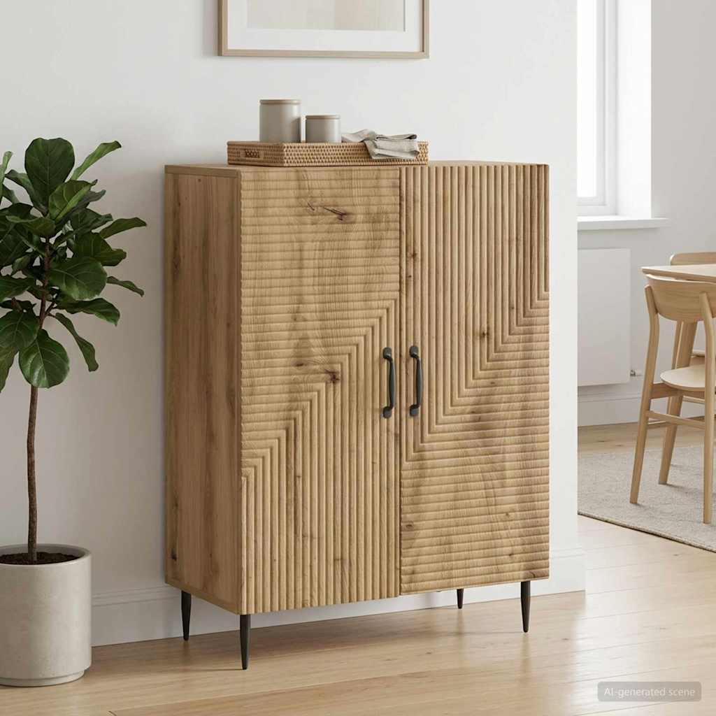 vidaXL Bufet Dąb artisan 66 x 34,5 x 89,5 cm Drewno inżynieryjne