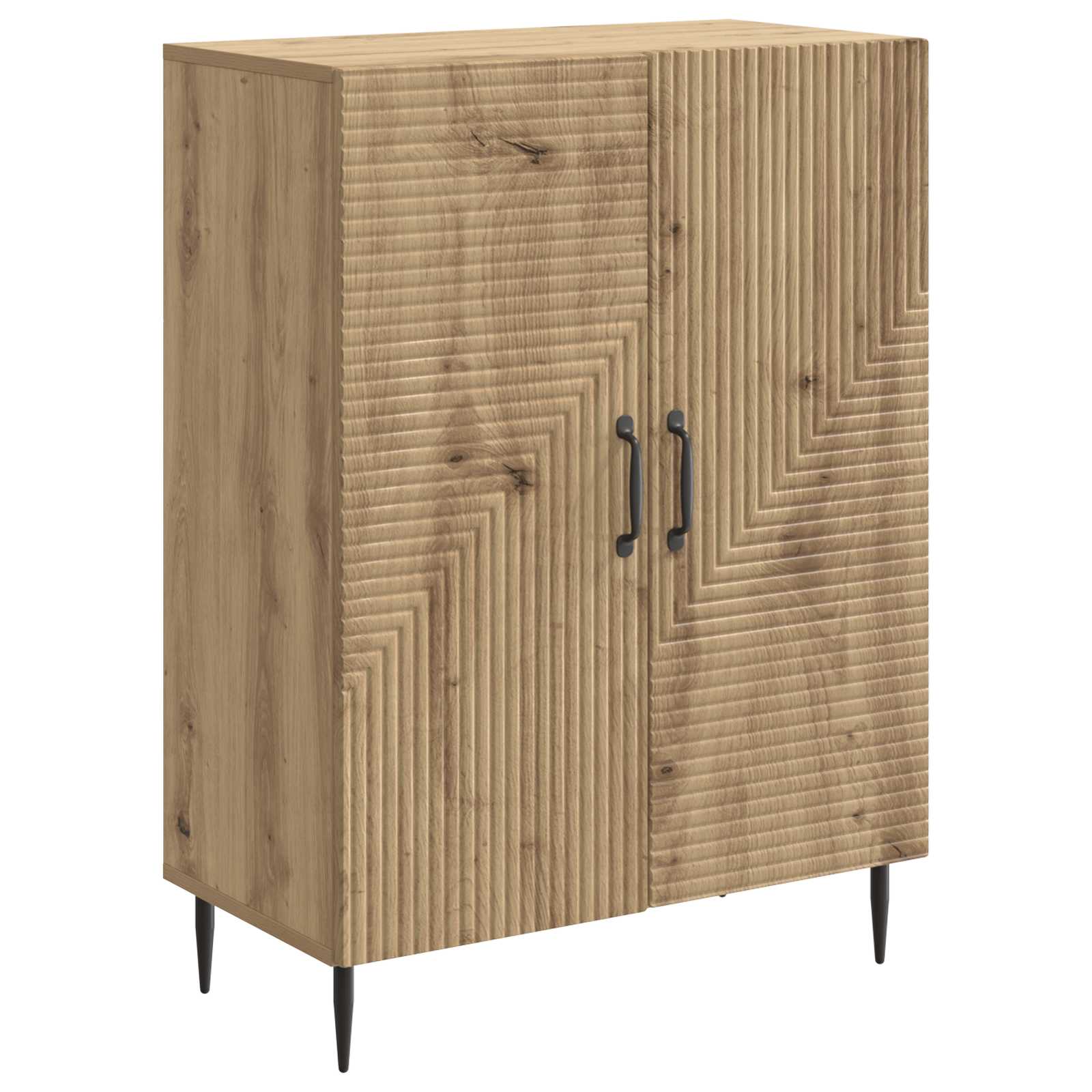 vidaXL Bufet Dąb artisan 66 x 34,5 x 89,5 cm Drewno inżynieryjne