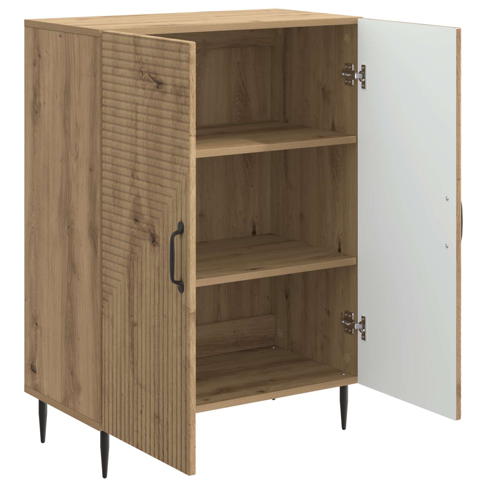 vidaXL Bufet Dąb artisan 66 x 34,5 x 89,5 cm Drewno inżynieryjne