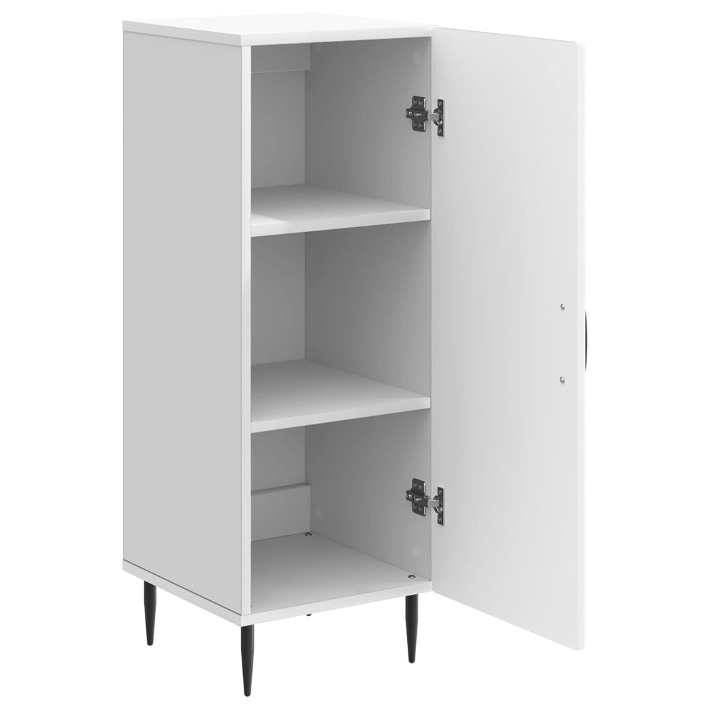 vidaXL Bufet Biały 33 x 34,5 x 89,5 cm Drewno inżynieryjne
