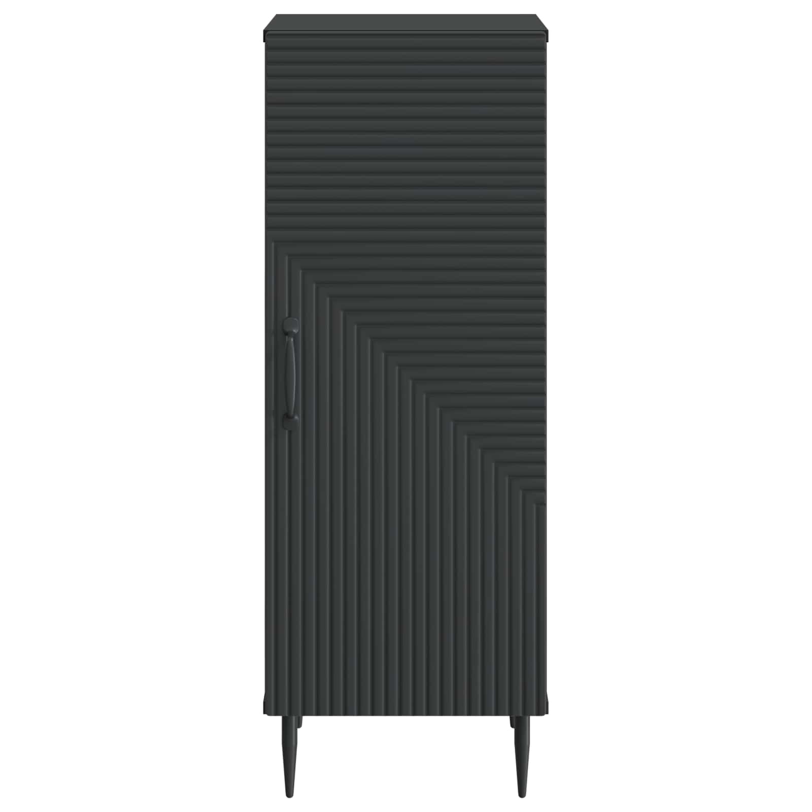 vidaXL Bufet Czarny 33 x 34,5 x 89,5 cm Drewno inżynieryjne