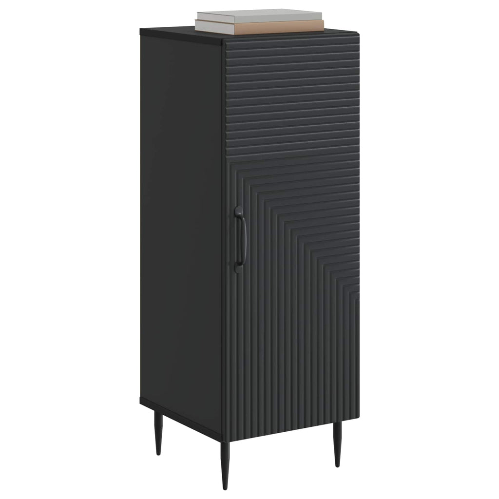 vidaXL Bufet Czarny 33 x 34,5 x 89,5 cm Drewno inżynieryjne